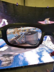 Augmented reality view through lens