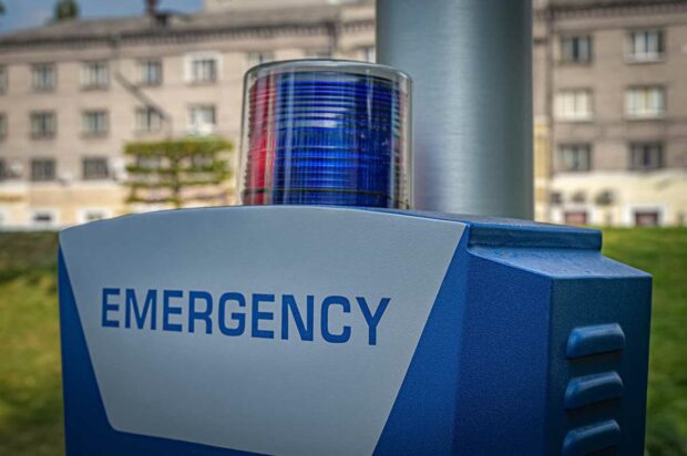 Mass Notification System on campus parking lot