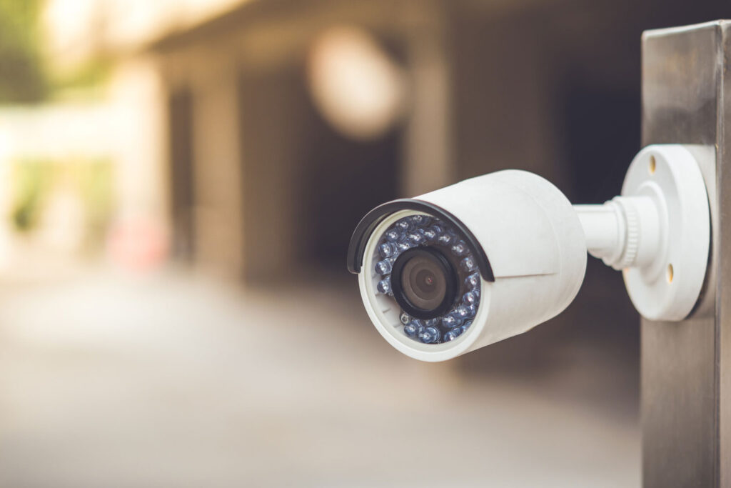 Security Camera on a wall